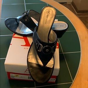 Black Leather Sandals